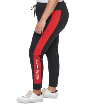 Tommy Hilfiger Sport Plus Size High-Rise Logo Leggings