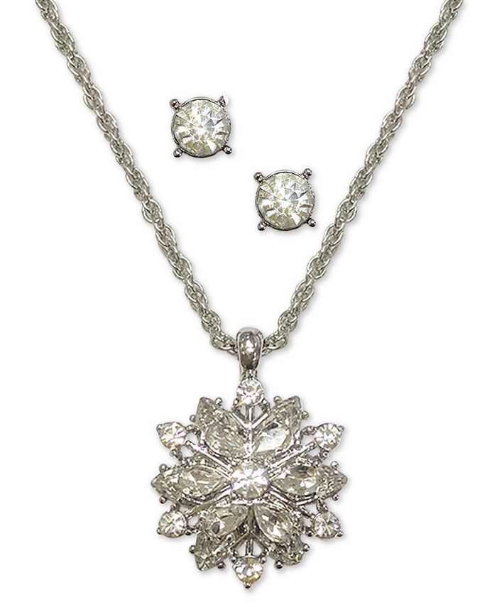 Macy's snowflake sale necklace