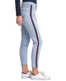 Tribeca Side-Stripe Skinny Jeans