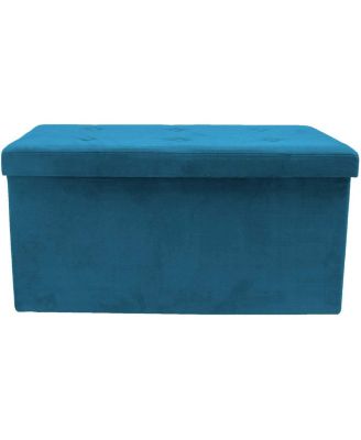 Suede Storage Bench