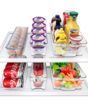 Zulay Kitchen 4 Pack Medium Clear Fridge Organizers and Storage - Macy's