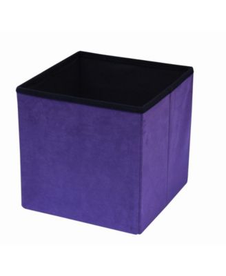Sorbus - Faux Suede with Cover Foldable Storage Ottoman