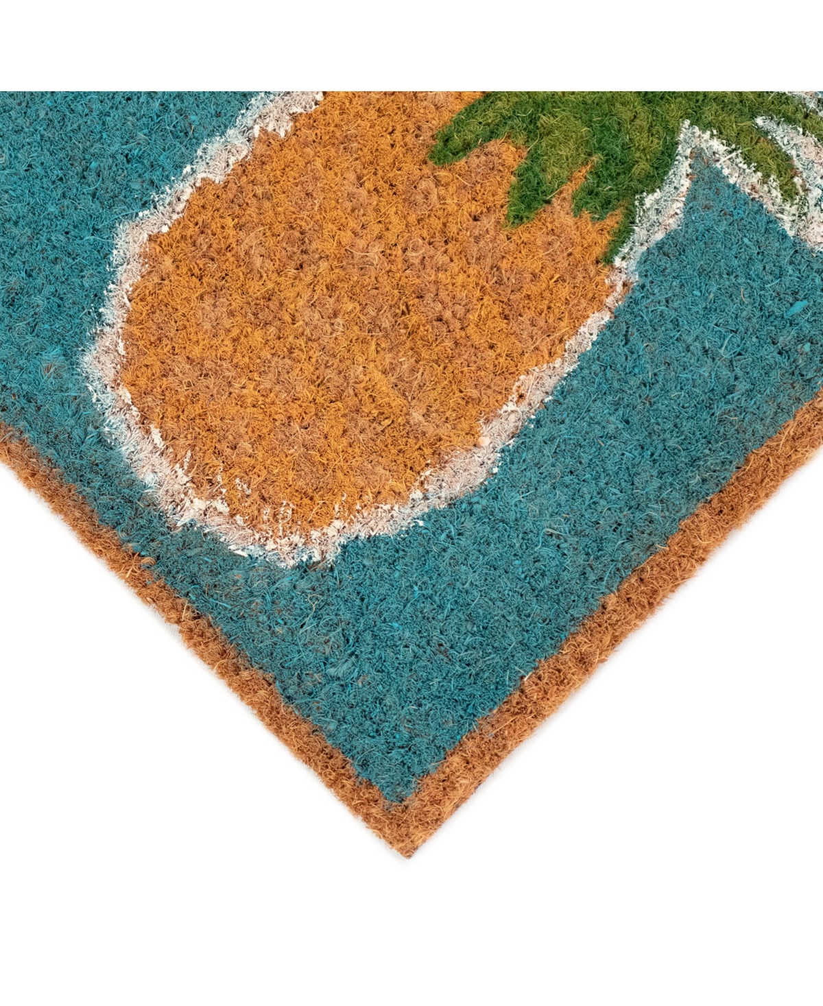 Liora Manne' Natura PineapplesOutdoor Area Rug - Aqua