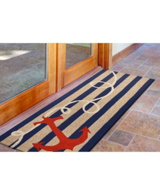 Frontporch Anchor Blue 2' x 5' Runner Rug