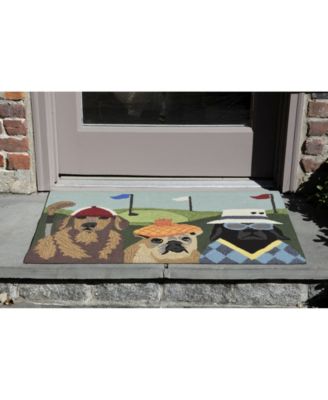 Frontporch Putts and Mutts Multi 2'6" x 4' Outdoor Area Rug