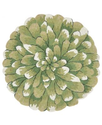 Frontporch Mum 3' x 3' Round Rug