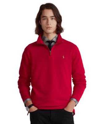 Men's Estate-Rib Cotton Quarter-Zip Sweater