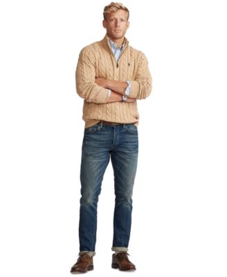 Men's Cable-Knit Cotton Sweater