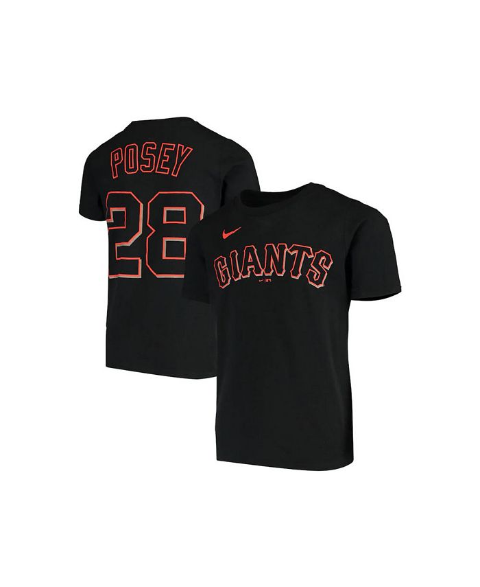 Nike San Francisco Giants Big Boys and Girls Name and Number Player T-shirt  - Buster Posey - Macy's