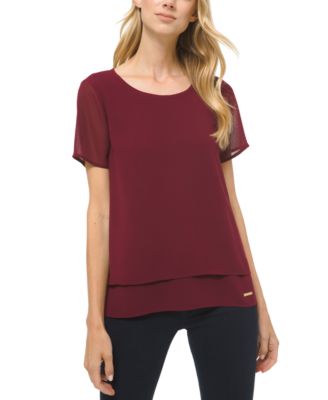 michael kors split back top