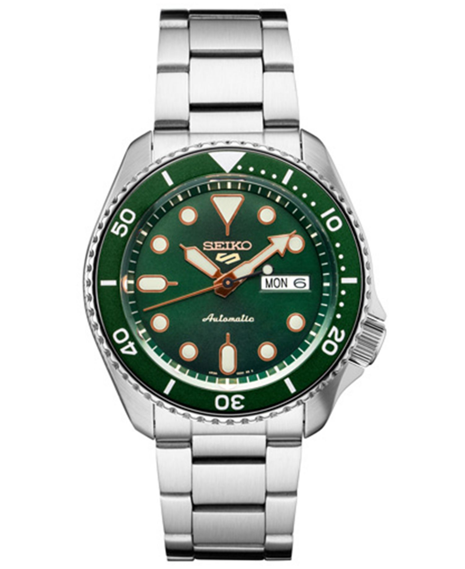 Men's Automatic 5 Sport Stainless Steel Bracelet Watch 42.5mm