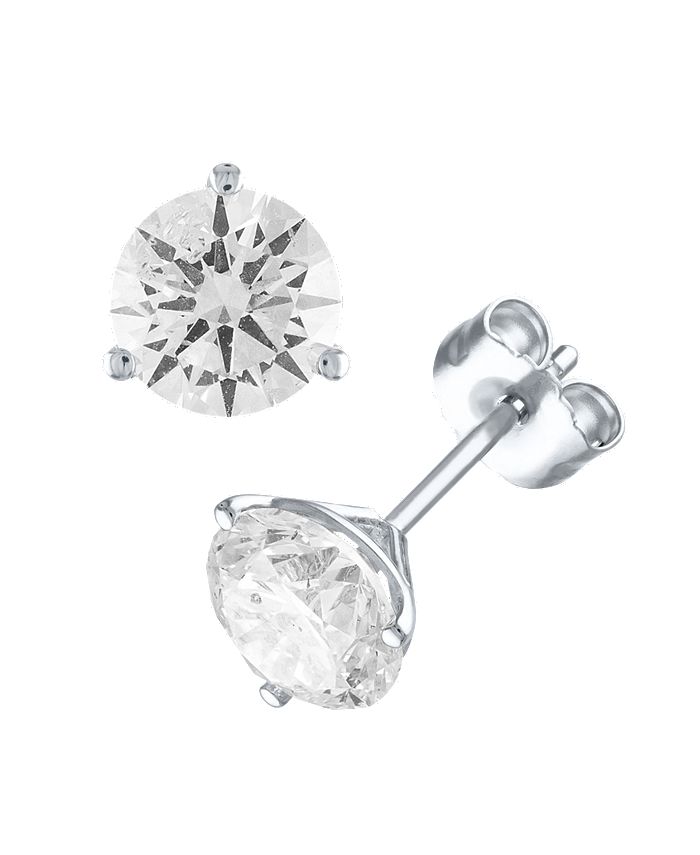 Macy's Diamond Stud Earrings (3/4 ct. t.w.) in 14K White or Yellow Gold