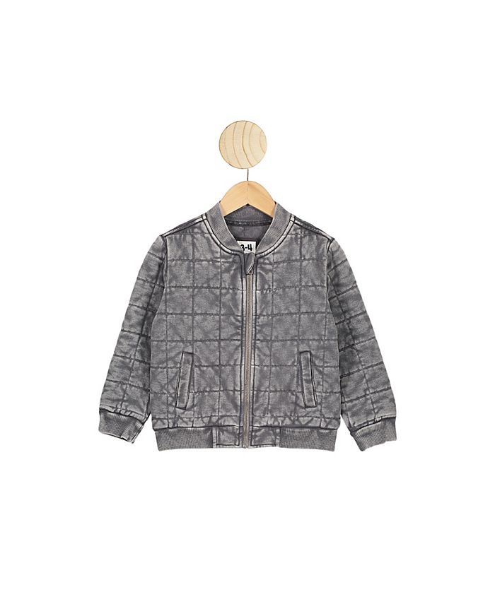 Boys quilted discount bomber jacket