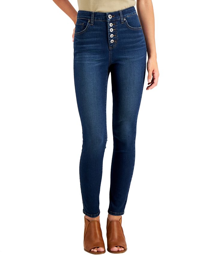 Style & Co Button-Fly Skinny Ankle Jeans, Created for Macy's - Macy's