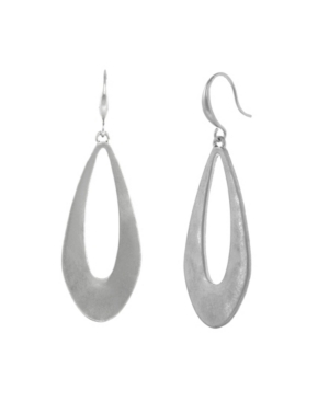 image of The Sak Silver-Tone Open Teardrop Earrings