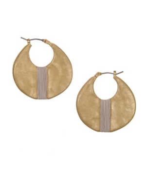 image of The Sak Two Tone Hoop Earrings