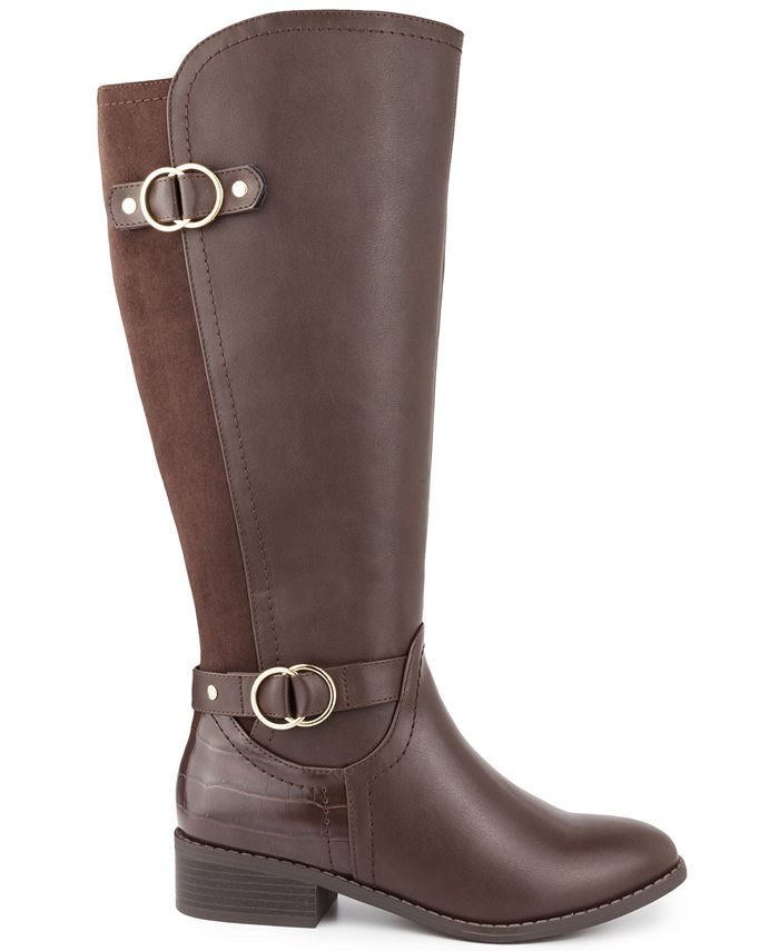 Karen Scott Leandraa Wide-Calf Riding Boots, Created for Macy's ...