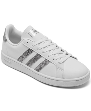 image of adidas Women-s Originals Grand Court Snake Casual Sneakers from Finish Line