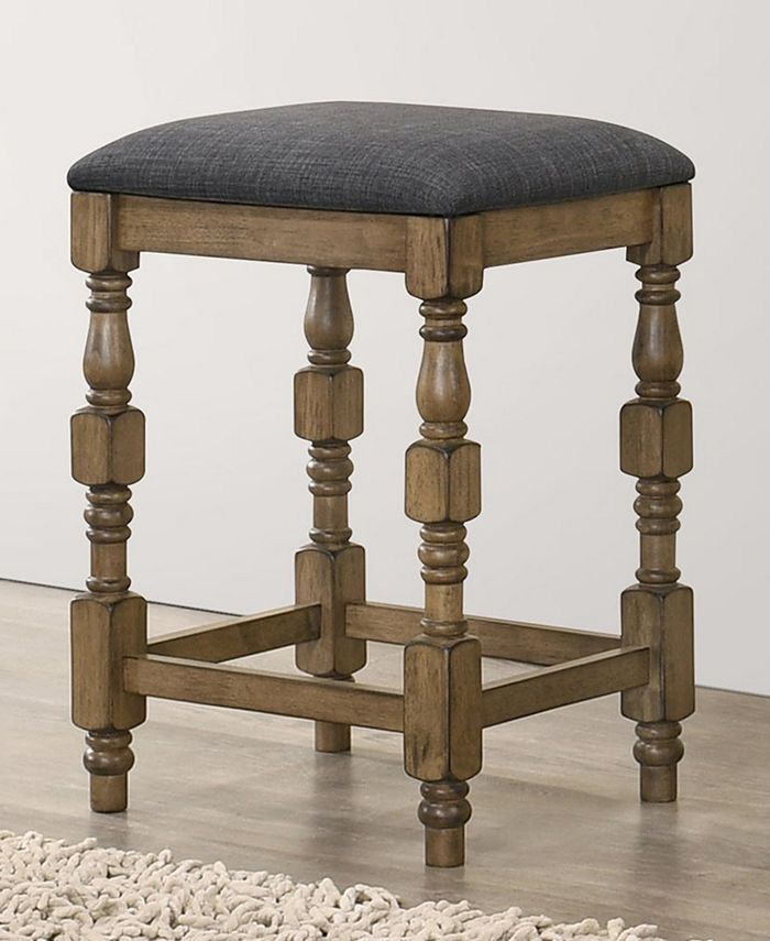 Furniture of America Elmsford Padded Counter Stools (Set of 2) & Reviews Furniture Macy's