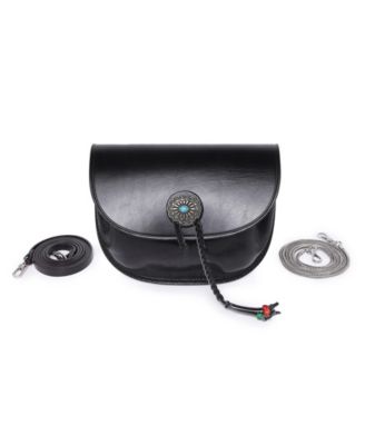 Women's Genuine Leather Garden Peony Crossbody