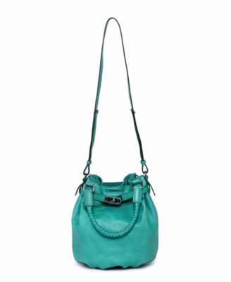 Women's Genuine Leather Pumpkin Bucket Bag