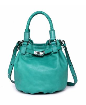 Women's Genuine Leather Pumpkin Bucket Bag