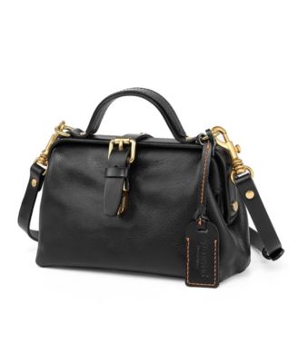 Doctor Small Leather Crossbody Satchel Bag
