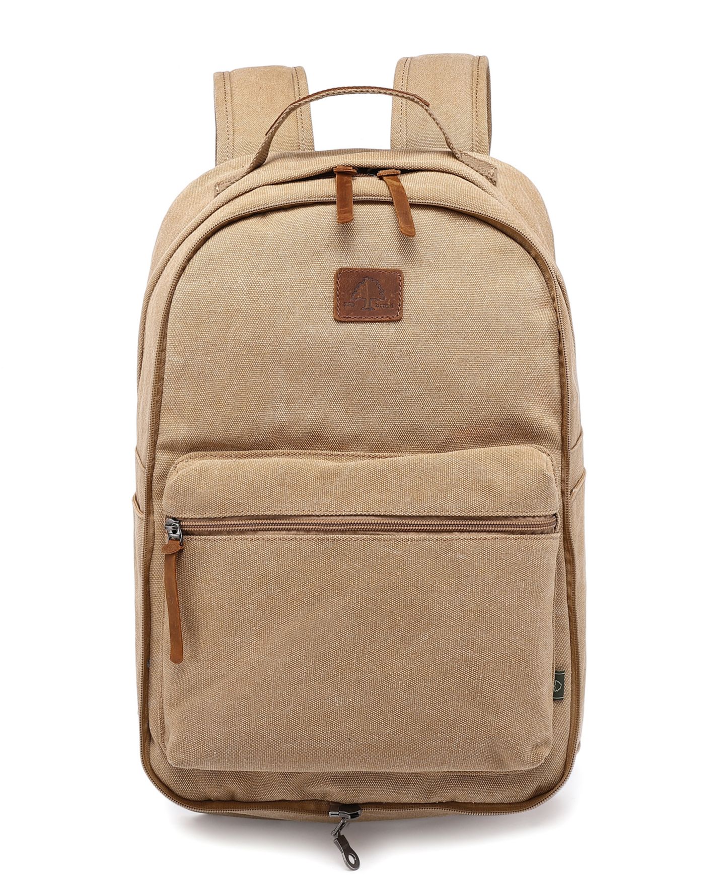 Рюкзак TSD BRAND Trail and Tree Double Canvas Handbag, цвет: Хаки — фото 11