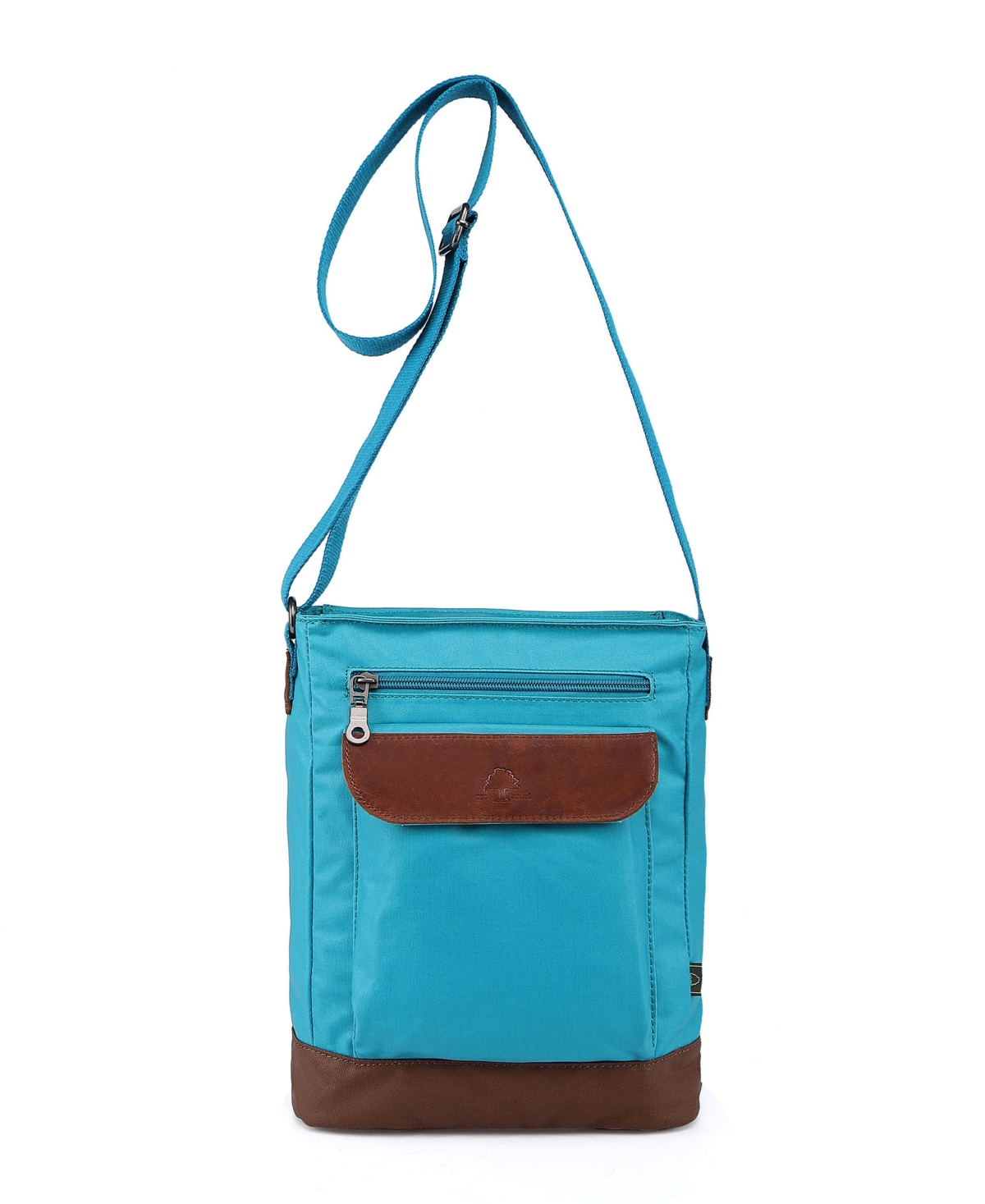 Tsd Brand Urban Light Canvas Crossbody Handbag In Teal