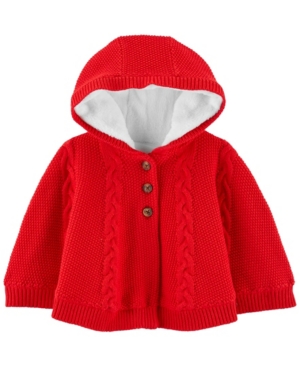 image of Carter-s Baby Girl Hooded Poncho