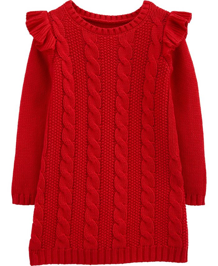 Carter's Toddler Girl Cable Knit Dress - Macy's