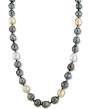 image of Cultured Baroque South Sea & Tahitian Pearl (8-11mm) 17-1/2