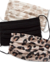 Kitsch Cotton Face Mask 3pc Set - Leopard