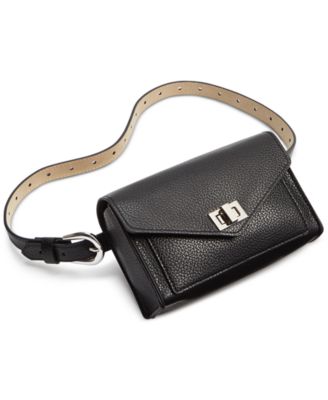 Steve Madden - Faux-Leather Turn-Lock Convertible Belt Bag