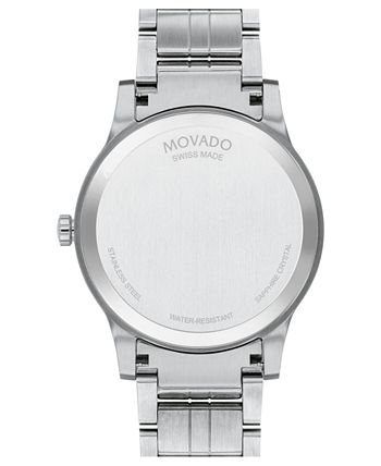 Movado - Men's Swiss Stainless Steel Bracelet Watch 40mm