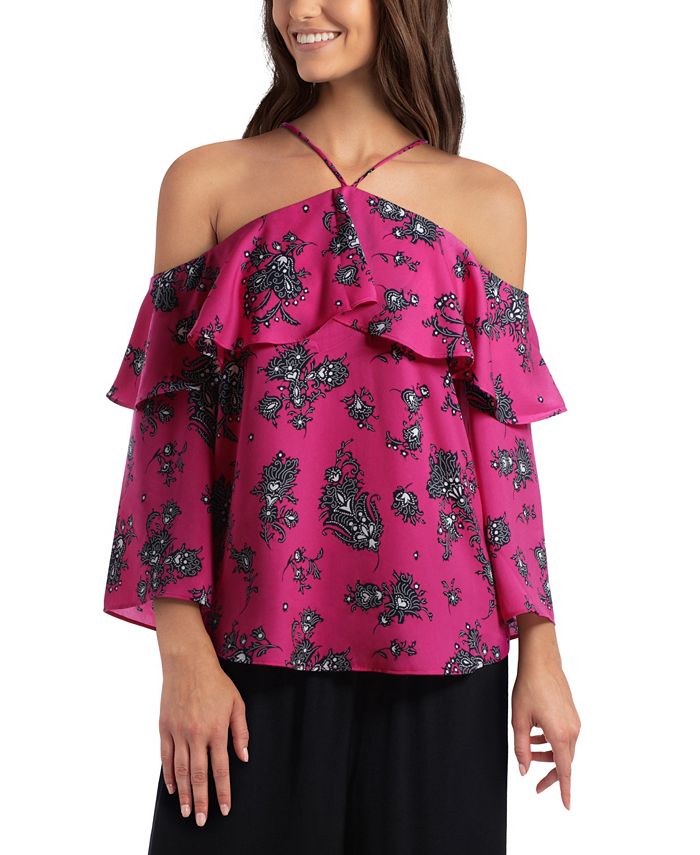 Parker cold best sale shoulder dress