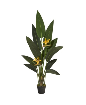 Nearly Natural Bird Of Paradise Artificial Plant, Real Touch In Green