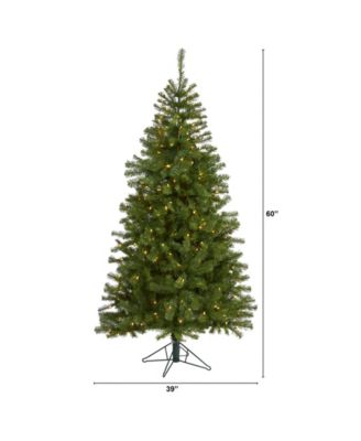 Springfield Artificial Christmas Tree with 300 Warm Clear Lights and 596 Tips