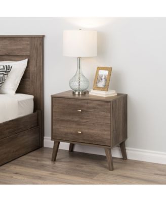 Prepac Milo 2 Drawer Nightstand