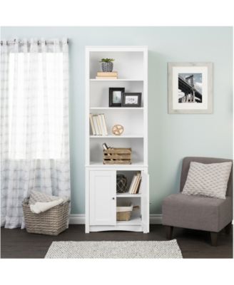 Tall Bookcase with 2 Shaker Doors