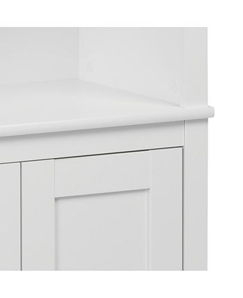 Prepac tall bookcase with top 2 shaker doors