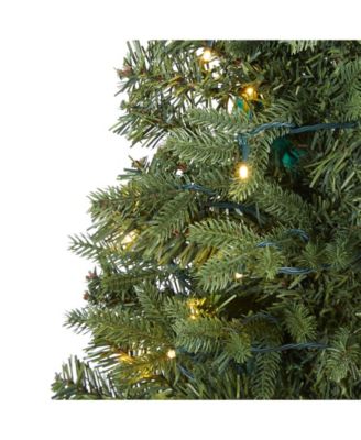 Vermont Fir Artificial Christmas Tree with 100 Clear LED Lights