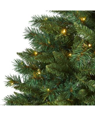 Rocky Mountain Mixed Pine Artificial Christmas Tree with 300 LED Lights