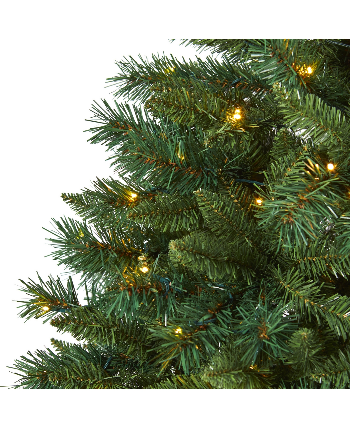 Nearly Natural Rocky Mountain Mixed Pine Artificial Christmas Tree with 300 Led Lights