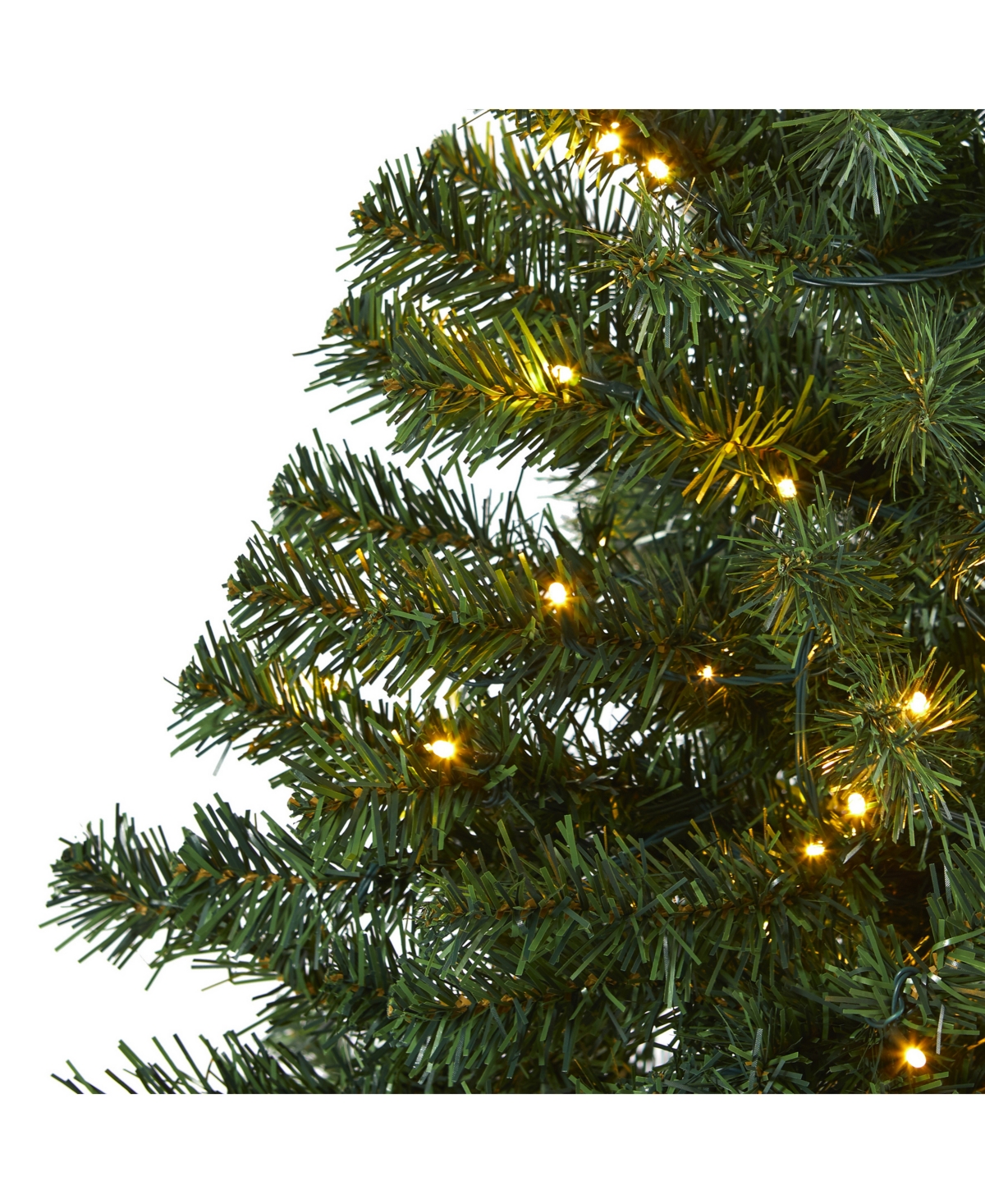 Nearly Natural Northern Tip Pine Artificial Christmas Tree with 150 Clear Led Lights