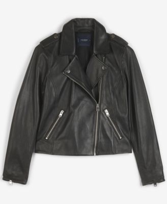 Lucky Brand Leather Moto Jacket 