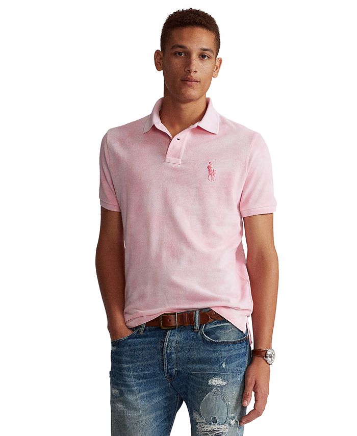 Polo Ralph Lauren Men's Pink Pony Tie-Dye Polo Shirt & Reviews - Casual  Button-Down Shirts - Men - Macy's
