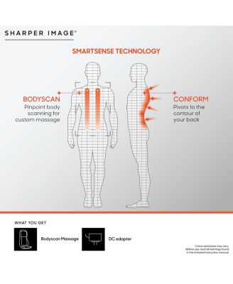 sharper image body scan massage realtouch shiatsu with heat