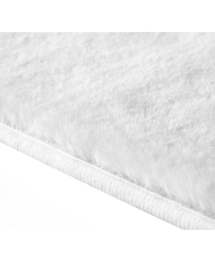 VCNY Home Faux Fur Bath Rug Macy's