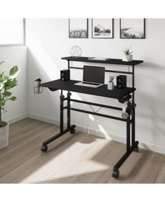 Rolling and Adjustable Writing Desk